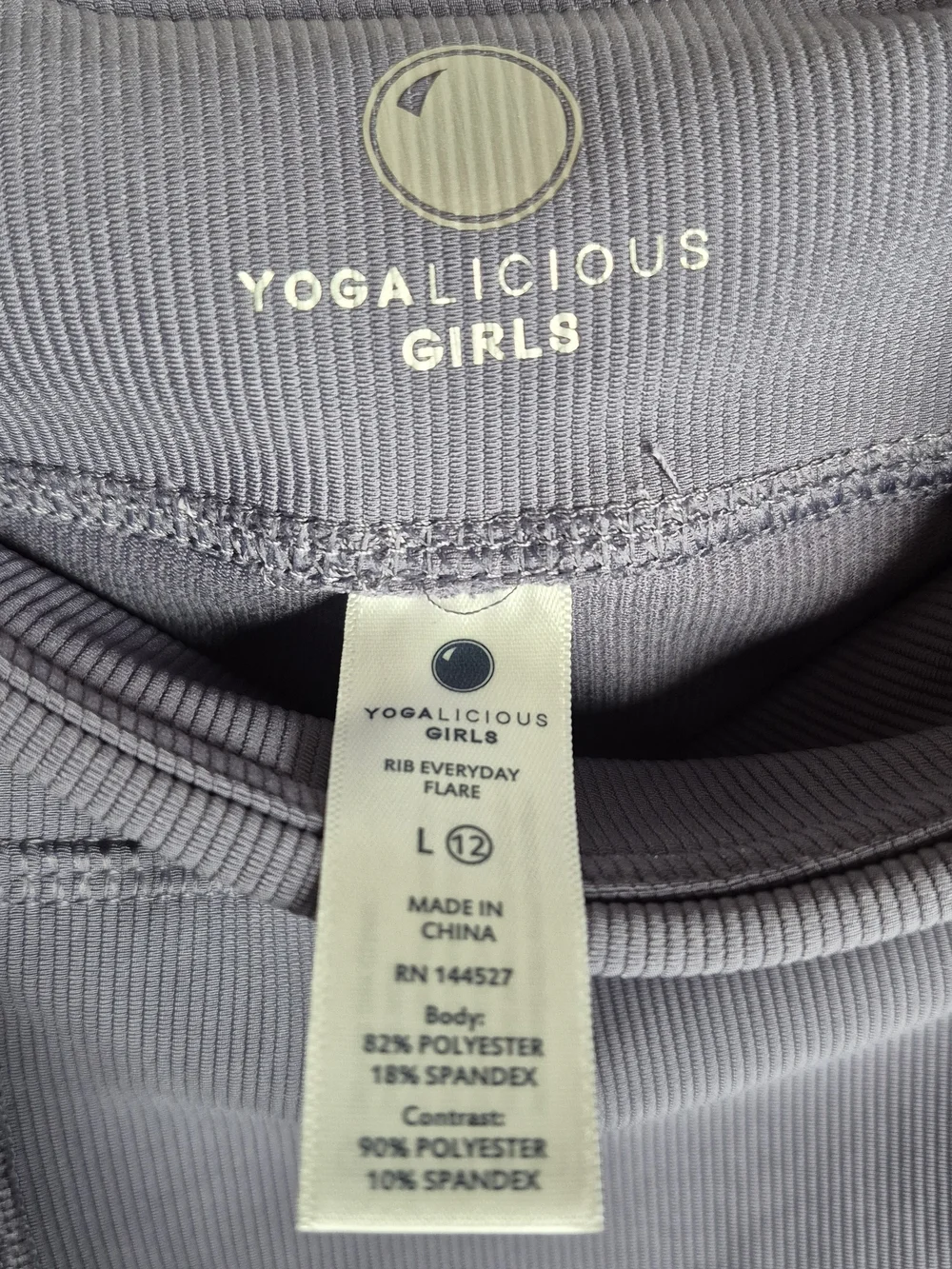 Yogalicious Girls Purple Flared Leggings